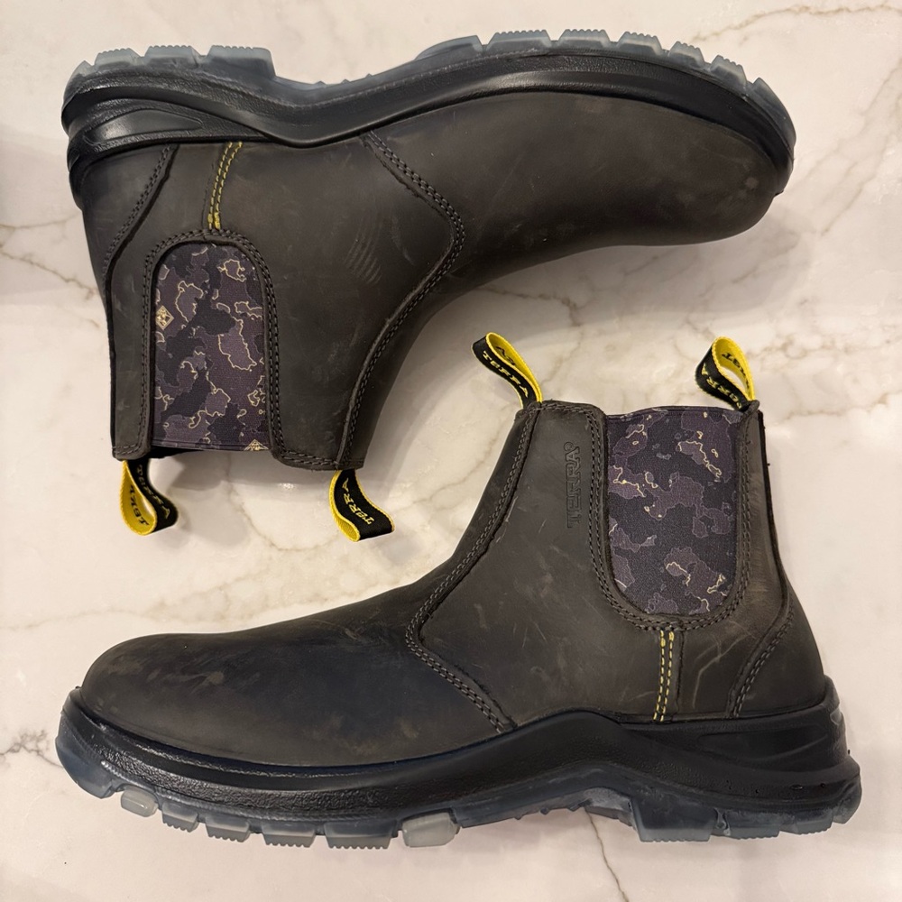 NEW $170 Terra Murphy 6" Soft Toe Pull-on Work Boot Full Grain Leather (Size 8)